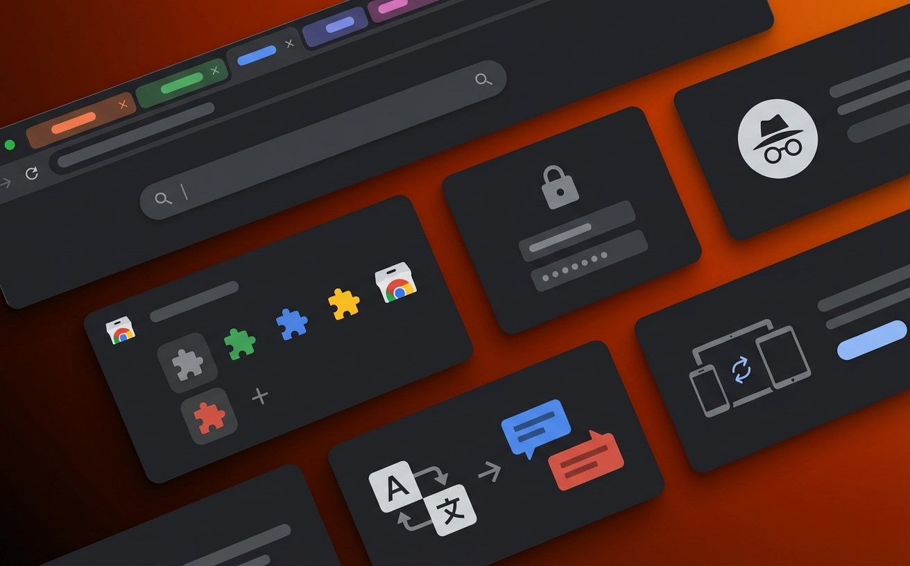 谷歌浏览器标签页分组与导航功能