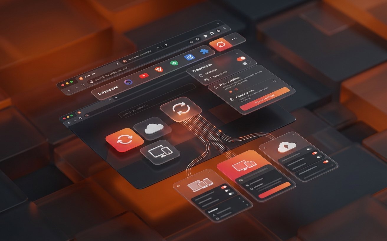 谷歌浏览器跨设备同步功能展示